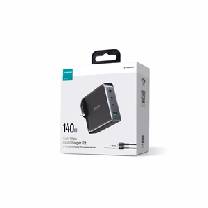 GaN Laadija UK Joyroom JR-TCG05UK 140W 3x USB-C USB-A + USB-C / USB-C kaabel 240W 1.2m
