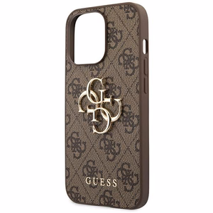 Guess GUHCP14X4GMGBR iPhone 14 Pro Max 6,7" brązowy/pruun hardcase 4G Big Metal Logo