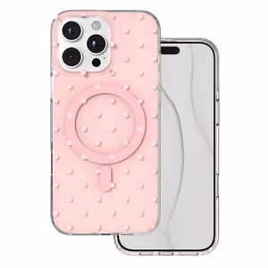 Bubble Dots Mag чехол для iphone 16 Pro Max 6,9", розовый