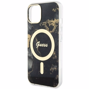 Guess GUHMP14SHTMRSK iPhone 14 6.1" must/must hardcase Golden Marble MagSafe