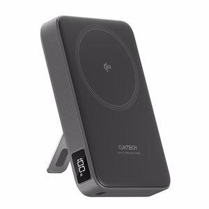 Cuktech WPB100 akupank 10 000 mAh, Qi2, 30 W, magnetkinnituse ja toega – must