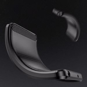 Carbon Ümbris ümbris jaoks Realme 10 Pro+ flexible silicone carbon cover must