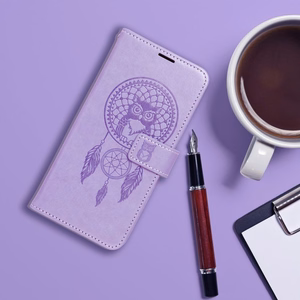 Чехол-книжка MEZZO для Xiaomi Redmi Note 15 5G ловец снов фиолетовый
