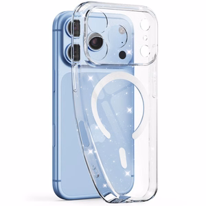 Tech-Protect FlexAir MagSafe ümbris mudelitele iPhone 17 Pro / 18 Pro, läbipaistev sädelusega