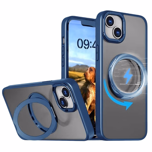 Mag Ring Rotating ümbris jaoks iPhone 14 Pro 6,1" tumesinine