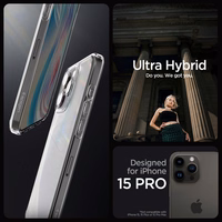 Spigen Ultra Hybrid Ümbris jaoks iPhone 15 Pro Max - Clear Matte