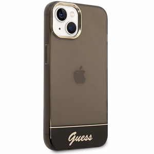 Guess GUHCP14SHGCOK kõva ümbris iPhone 14 6,1" Translucent – must