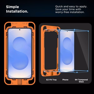 Закалённое стекло Tech-Protect Quick Set+ для Samsung Galaxy S25 - прозрачный