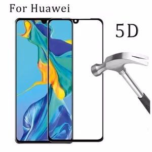 Karastatud klaas 5D Full Glue Huawei P30 Lite kumer must bulk