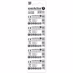 Liitium mini aku everActive CR1220 - blisterpakend 5 tk.