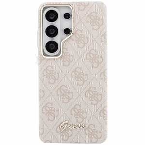 Guess ümbris 4G Script MagSafe Samsung Galaxy S26 Ultra jaoks roosa