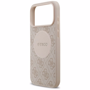 GUESS ümbris jaoks IPHONE 17 Pro Max compatible with MagSafe GUHMP17XP4PGRSGP (PU 4G Circle W/ Classic Logo) roosa