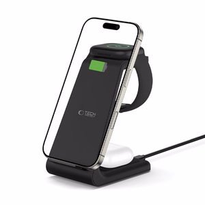Tech-Protect QI15W-A36 3в1 Зарядная станция для Apple - чёрный