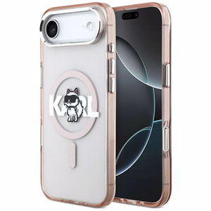 Karl Lagerfeld IML Choupette Sketch Logo MagSafe Ümbris jaoks iPhone 17 Air - roosa