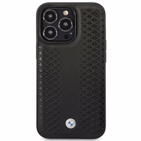 Ümbris BMW BMHMP14L22RFGK iPhone 14 Pro 6.1" must/must Leather Diamond Pattern MagSafe