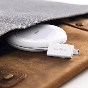Ugreen CD245 40123 juhtmevaba Qi / MagSafe laadija 15W USB-C kaabliga valge