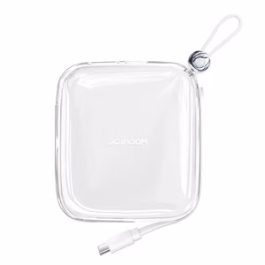 Akupank Joyroom JR-L005 valge 10000mAh 12W (PD / QC3.0) + integreeritud Lightning kaabel