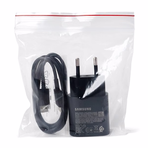 Samsung EP-TA200EBE USB-A 15W wall laadija koos EP-DR140ABE USB-A - USB-C kaabel (OOB Bulk - replacement packaging) - must
