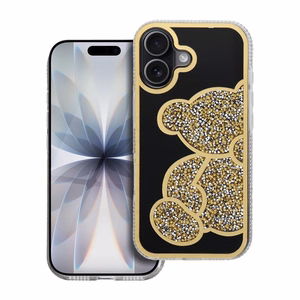 TEDDY BEAR Ümbris jaoks IPHONE 17 kuldne