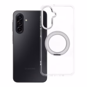 Case for Samsung A17 / A18 Frame Circle Stand compatible with MagSafe transparent