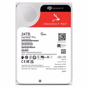 SEAGATE IronWolf Pro 24TB SATA 512 MB 7200 rpm Discs/Heads 10/20 3,5" ST24000NT002 (HDD)
