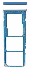 SIM card holder Samsung A505 A50 2019 Prism Crush Sinine original (service pack)