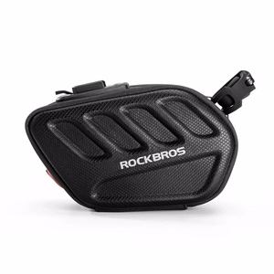 Rockbros C61 jalgratta sadulakott nutika tagatulega 0.45L - must