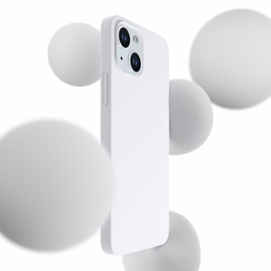 3mk Hardy Silicone MagCase jaoks iPhone 15 - valge and hõbedane