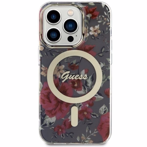 Guess GUHMP14LHCFWSA iPhone 14 Pro 6.1" green/khaki hardcase Flower MagSafe
