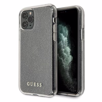 Guess GUHCN58PCGLSI iPhone 11 Pro hõbedane/hõbedane kõva ümbris Glitter