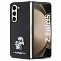 KARL LAGERFELD ümbris jaoks SAMSUNG Z Fold 5 KLHCZFD5SAKCNPK (Saffiano K&C PIN) must