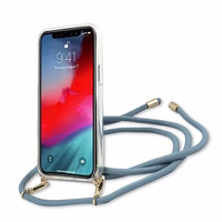 Guess GUHCP12SCRTVSBL iPhone 12 mini 5.4" sinine/sinine kõvakaaneline ümbris Script Vintage