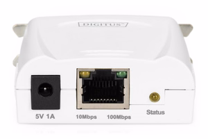 Digitus Fast Ethernet Print Server, 1-Port 1x RJ45, 1x DB-36-pin male Centronics DN-13001-1 White