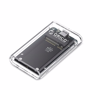 Orico TC10-MS MSATA USB-C 3.2 5Gb/s kettakassett - läbipaistev