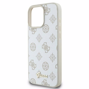 Guess Peony Script Logo MagSafe iPhone 16 Pro Ümbris - valge
