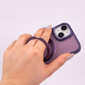 Mag Ring Rotating ümbris jaoks iPhone 15 Pro 6,1" lilla