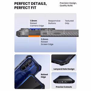Supcase ArmorBox Mag MagSafe Ümbris for Samsung Galaxy S26 - tumesinine and must