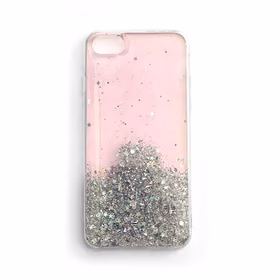 Wozinsky Star Glitter Shining Cover Samsung Galaxy S21+ 5G (S21 Plus 5G) jaoks roosa