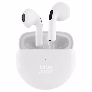 Blue Star (TX3) TWS Bluetooth juhtmevabad kõrvaklapid valged