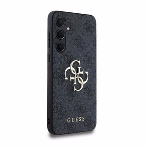 Guess 4G Big Metal Logo ümbris jaoks Samsung Galaxy A35 - must