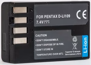Pentax, aku D-Li109
