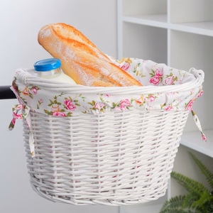 Pajuvitstest korv mustrilise kangaga FSBKT-037-1 valge