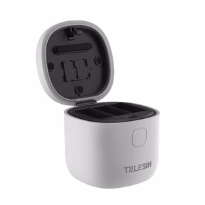 3-slot waterproof laadija Allin box Telesin jaoks GoPro Hero 12 / Hero 11 / Hero 10 / Hero 9