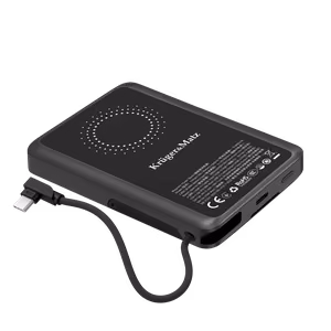 Kruger&Matz akupank, 10000 mAh, Li-Polymer, QC ja PD, CCC-sertifikaat Aasia riikidele
