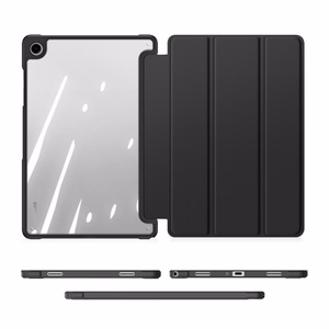 Dux Ducis Toby soomustatud klappkott Samsung Galaxy Tab A11 Plus/A9 Plus jaoks - must