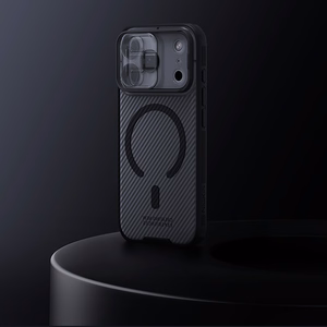 Nillkin CamShield Pro MagSafe Compatible Ümbris jaoks iPhone 17 Pro Max - Läbipaistev Must