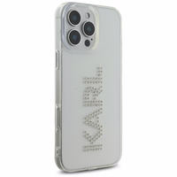 Karl Lagerfeld IML Rhinestones Logo iPhone 16 Pro Ümbris - Clear