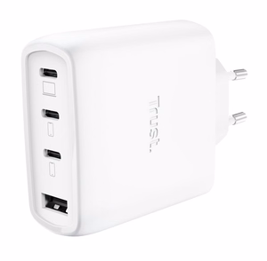 Mobile laadija Wall Maxo 65W/4-PORT GAN valge 26068 TRUST