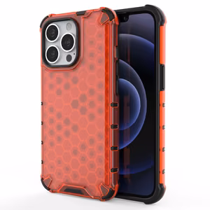 Honeycomb Case soomuskaitse TPU kaitsekattega iPhone 13 Pro jaoks punane