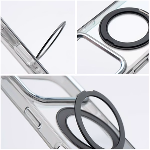 Case for iPhone 12 Frame Circle Stand compatible with MagSafe black